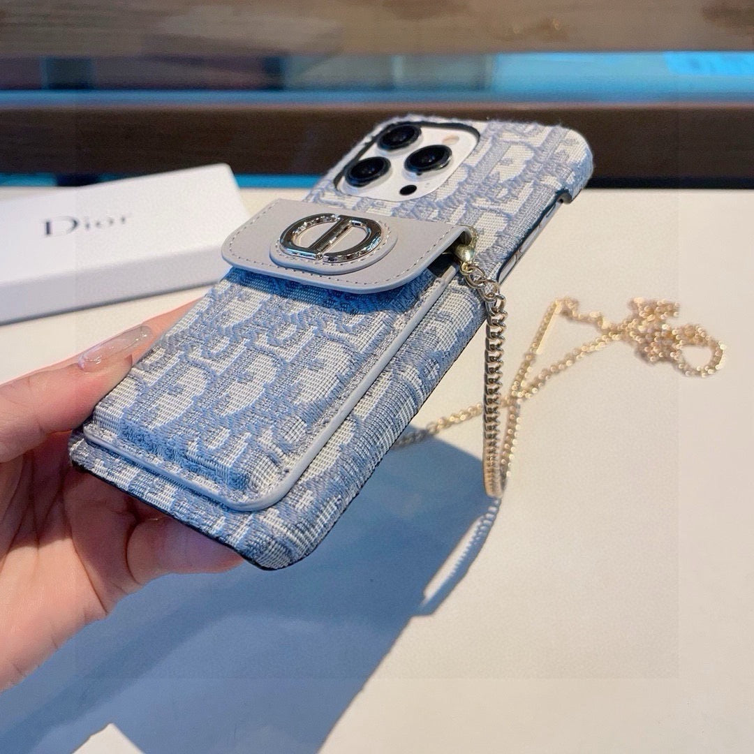 Dior Card Holder Crossbody Phone Case 393853