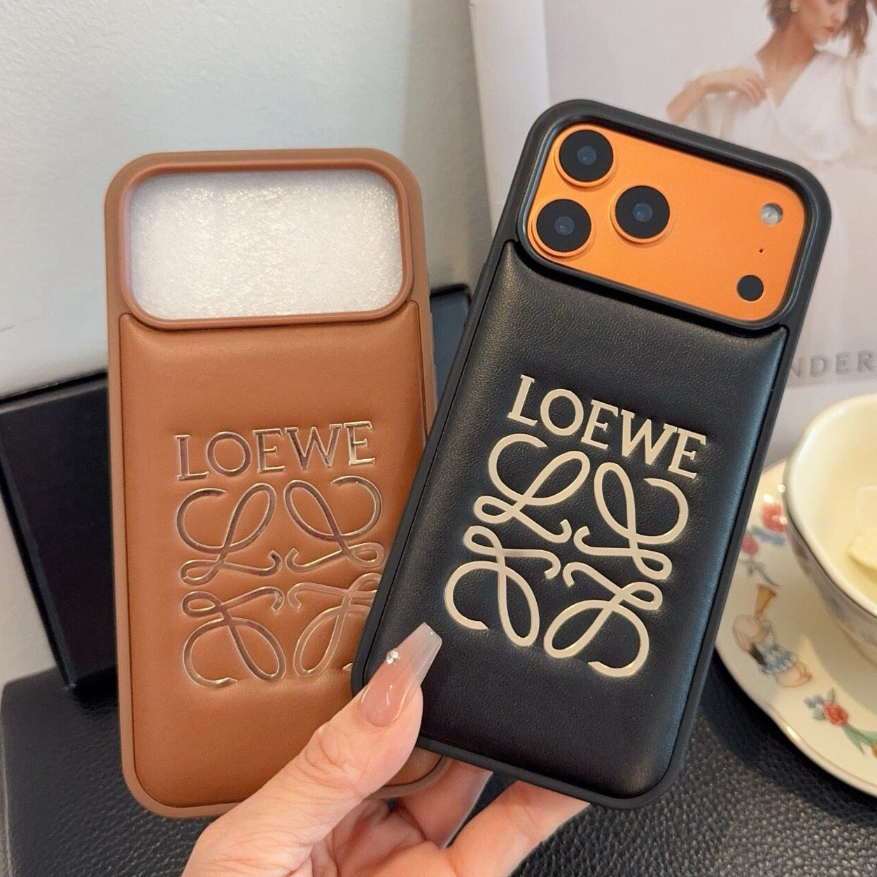 Loewe Phone Case with Big Logo 393900