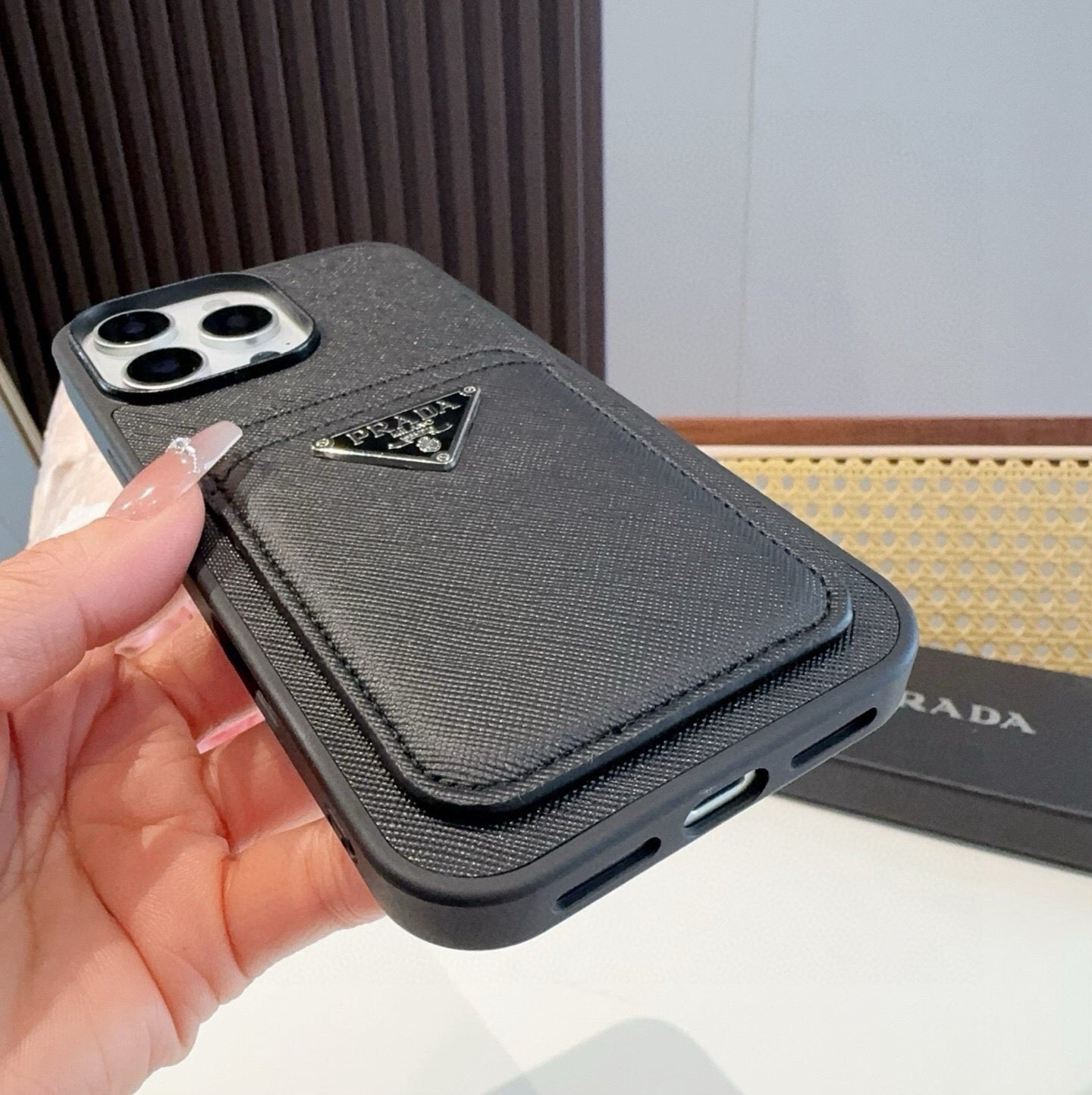 Prada 2-in-1 Sim Card Slot Phone Case 395084