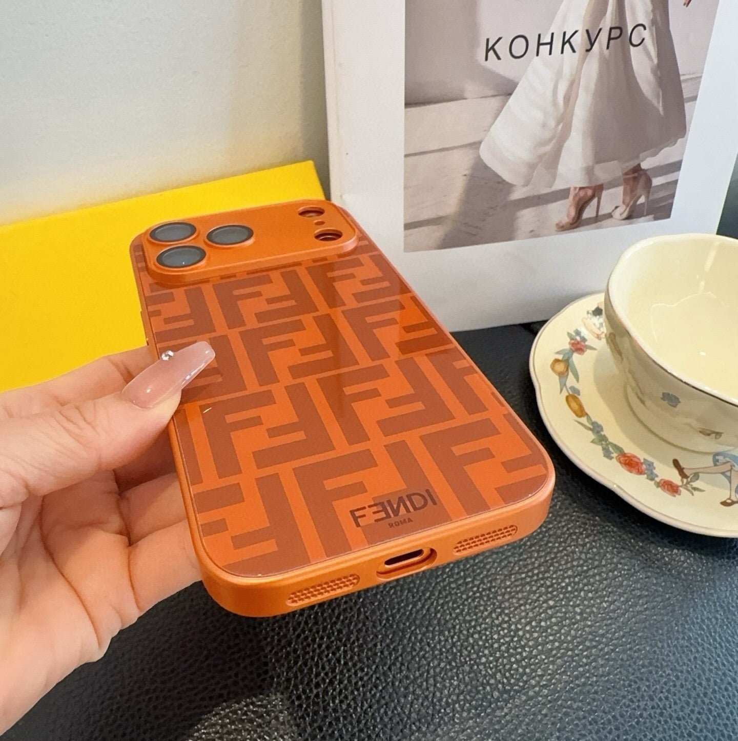 Fendi FF Monogram Card Holder Phone Case 400368