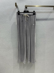 Celine 25 Pant Grey White Velvet Cotton