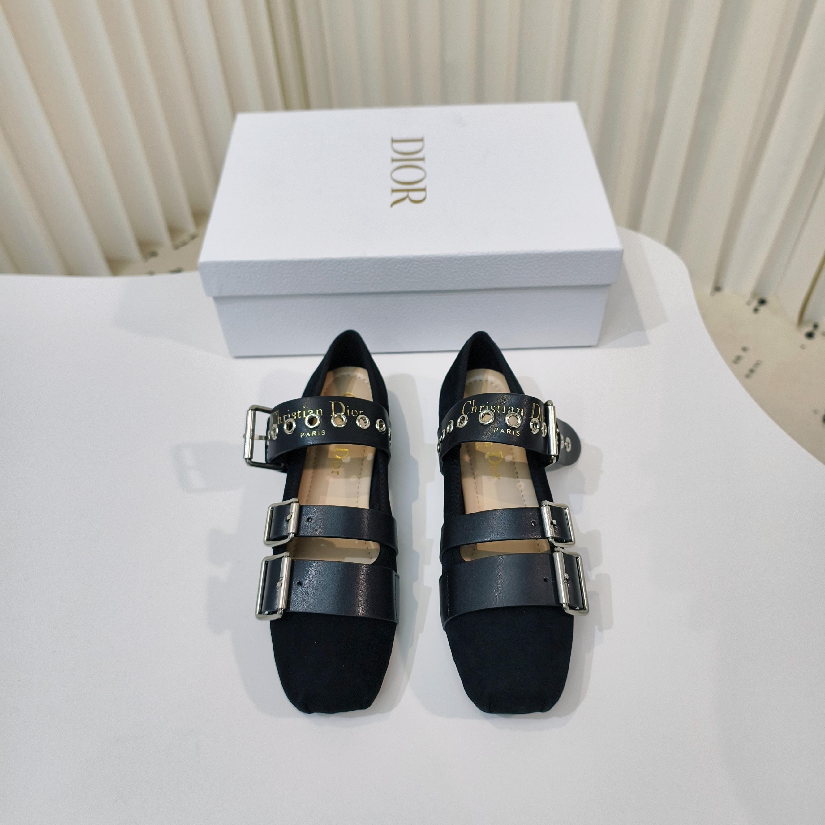 CD 25 Punk Ballet Flat  Calfskin and Suede 237991