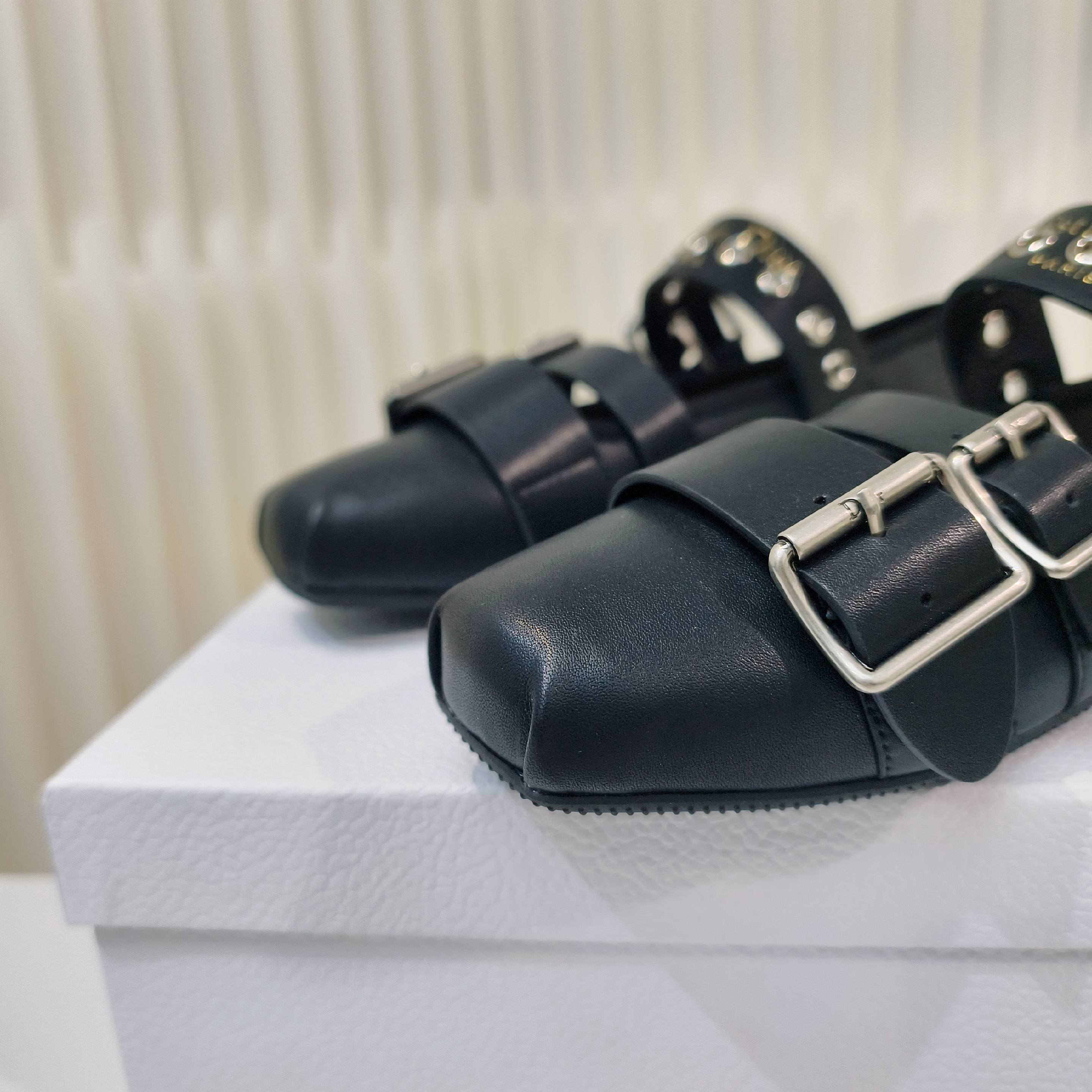 Dior 2026 Mary Jane Flats Suede Calfskin 927880