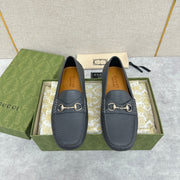 GG Men's Loafer Grey Cowhide 522540