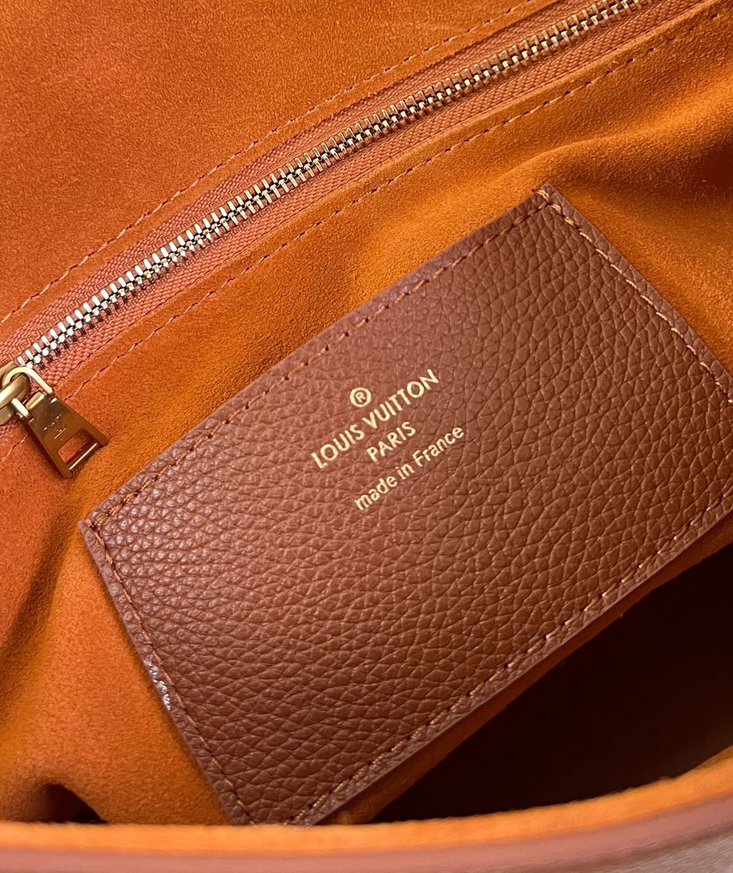 lv soft twist 27cm cognac calfskin gold hardware