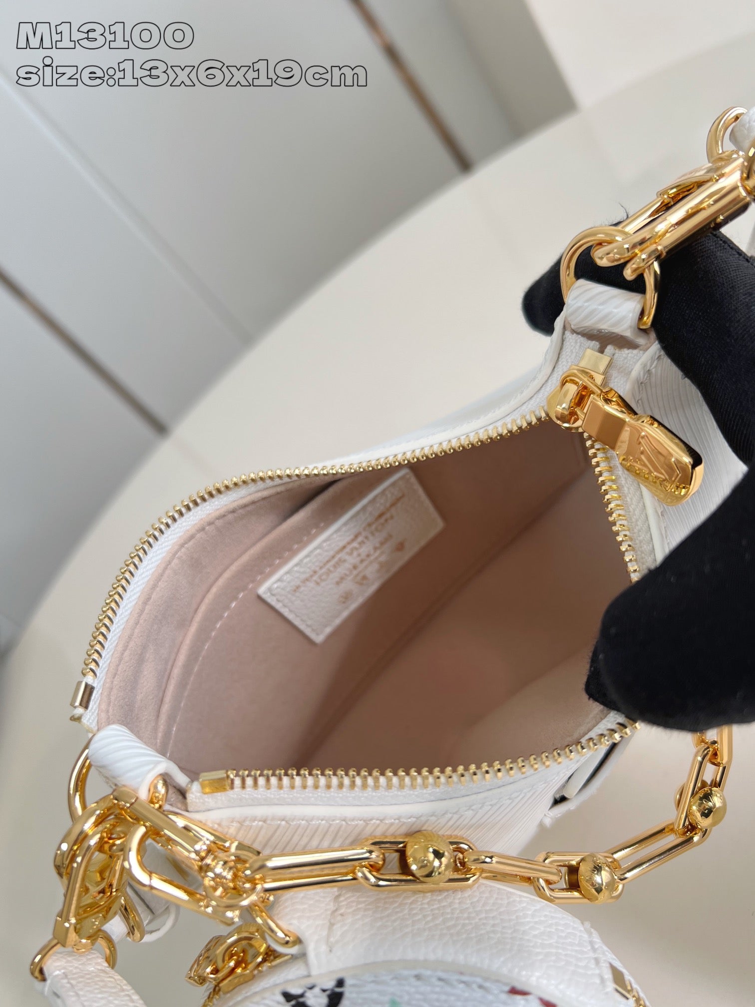 LV Marellini LV x TM White Epi Cowhide 203650