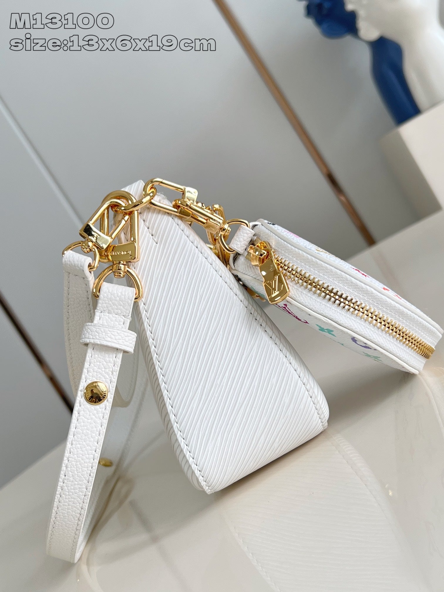 LV Marellini LV x TM White Epi Cowhide 203650