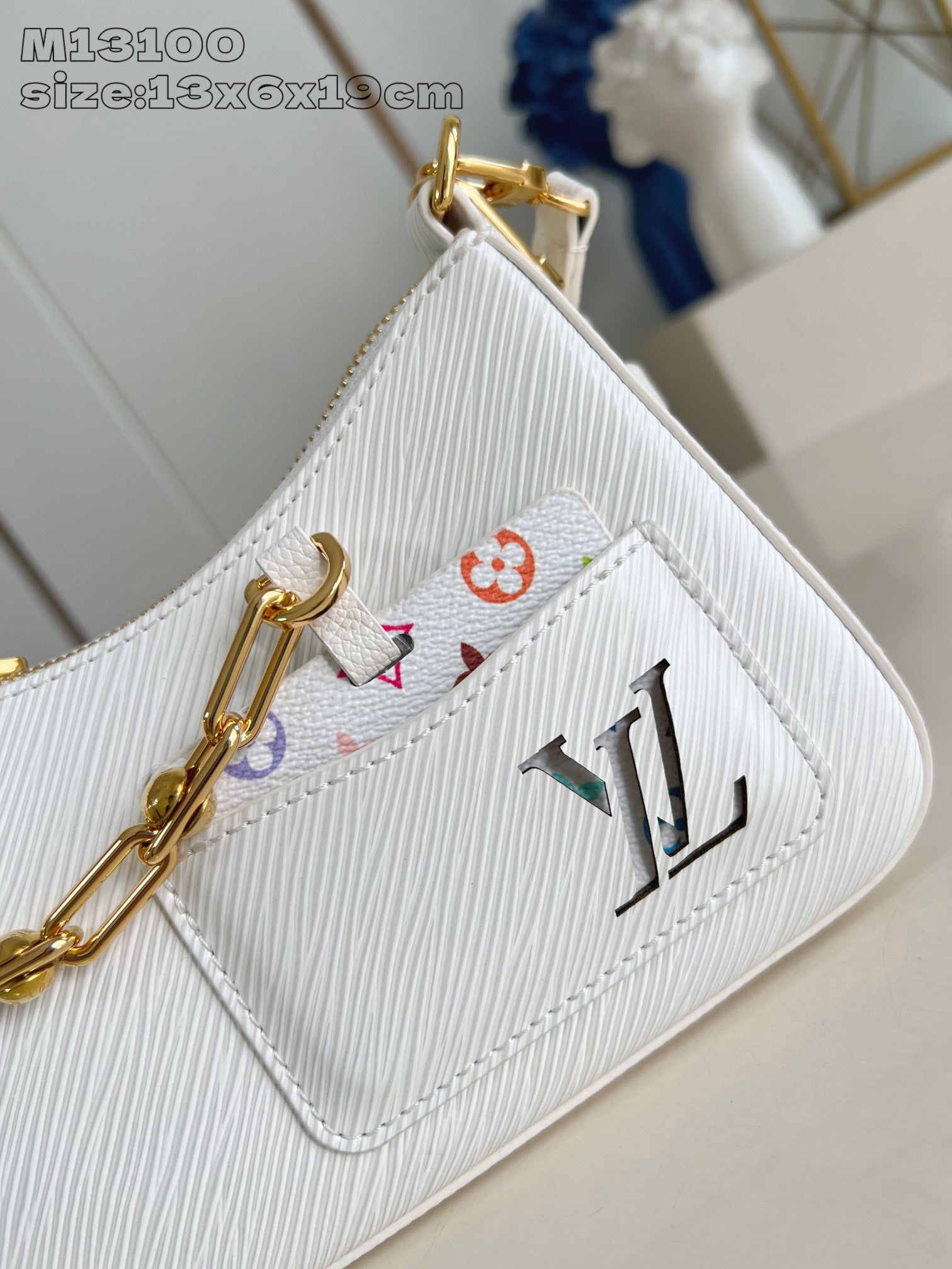 LV Marellini LV x TM White Epi Cowhide 203650