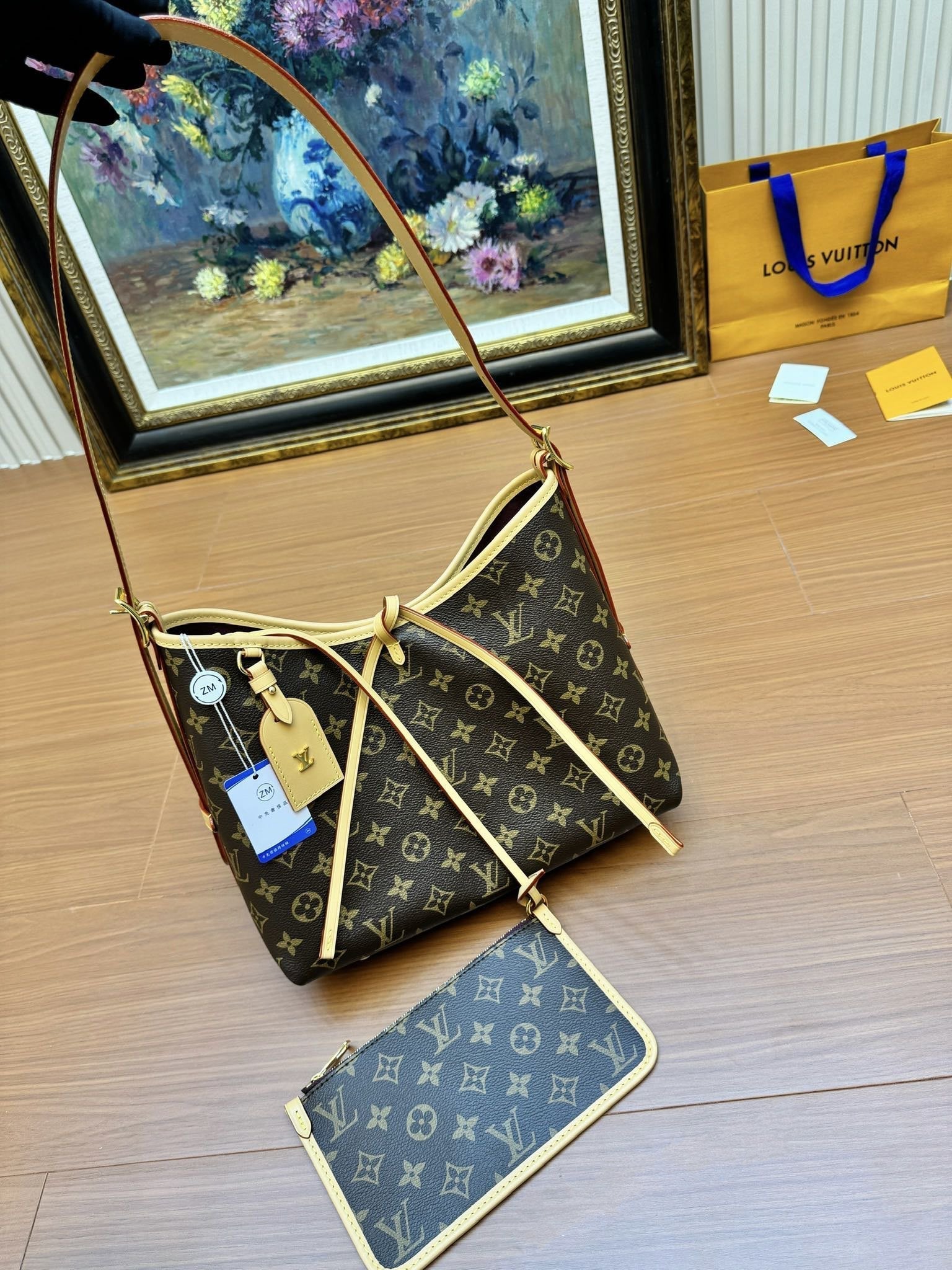 LV CarryAll PM 29cm Brown Monogram Canvas 206005
