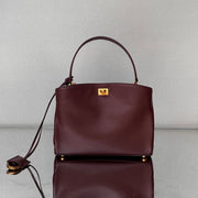 Balenciaga Small Bag 29 Burgyndy Calfskin Gold Hardware