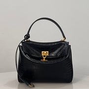 Balenciaga Mini Rodeo Bag 22 Black Crocodile Skin Gold Hardwware
