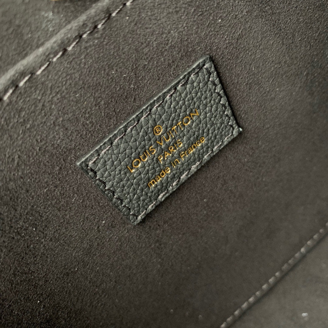 LV Lock&Go Bag Black Gold Cowhide 240844