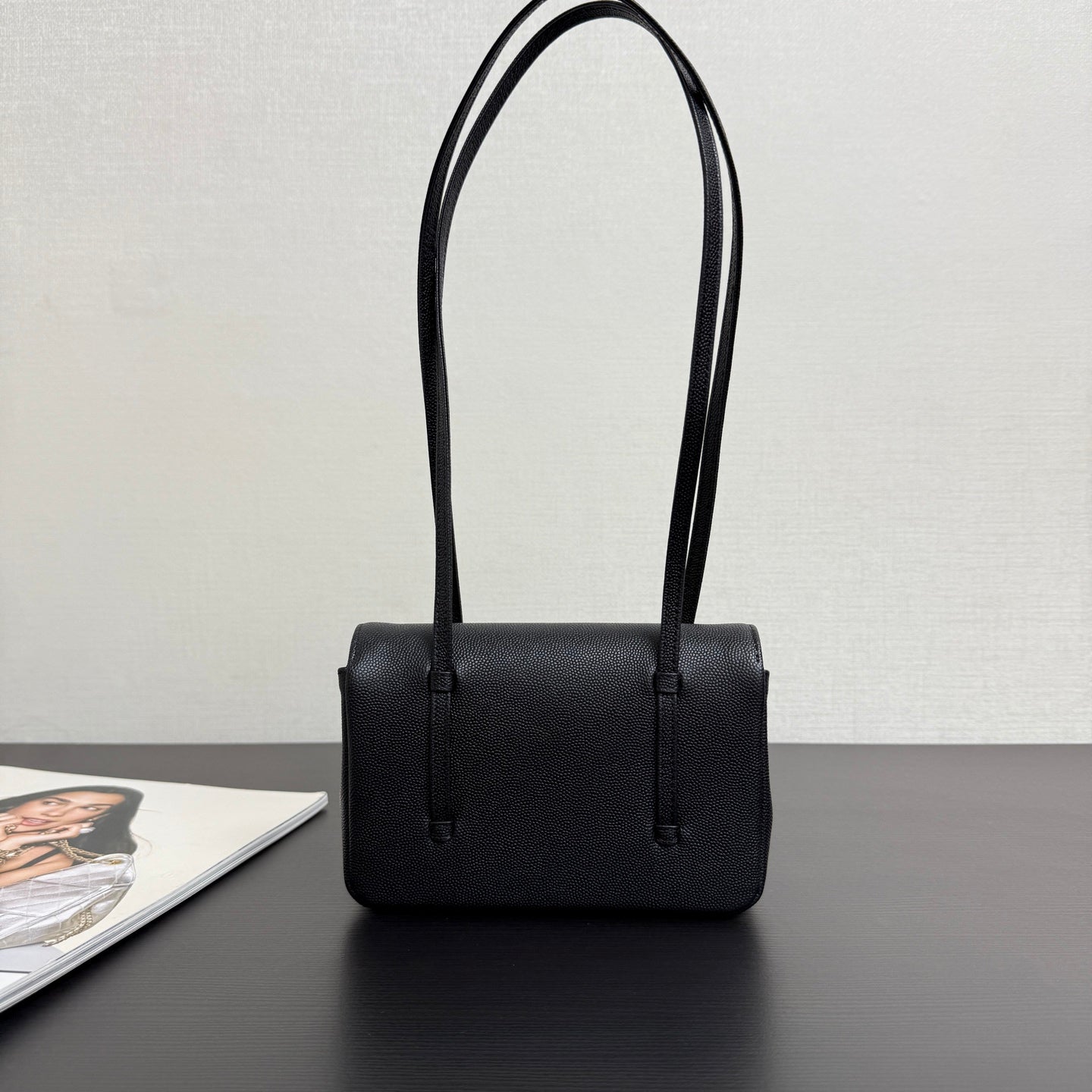 Chanel 26 Shoulder Bag 17 Black Caviar Leather