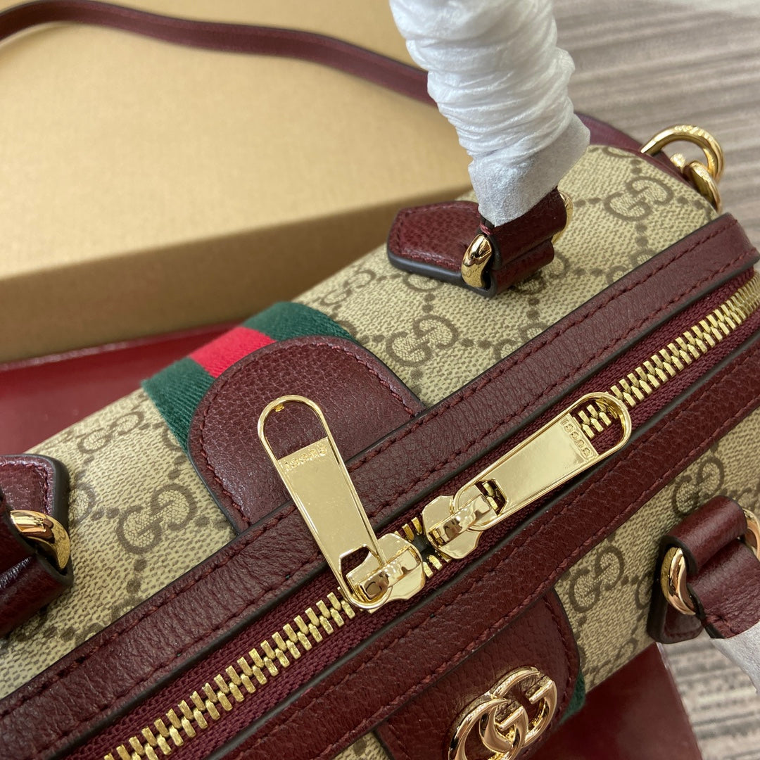 GG Ophidia Bag 21cm Canvas leather 339625