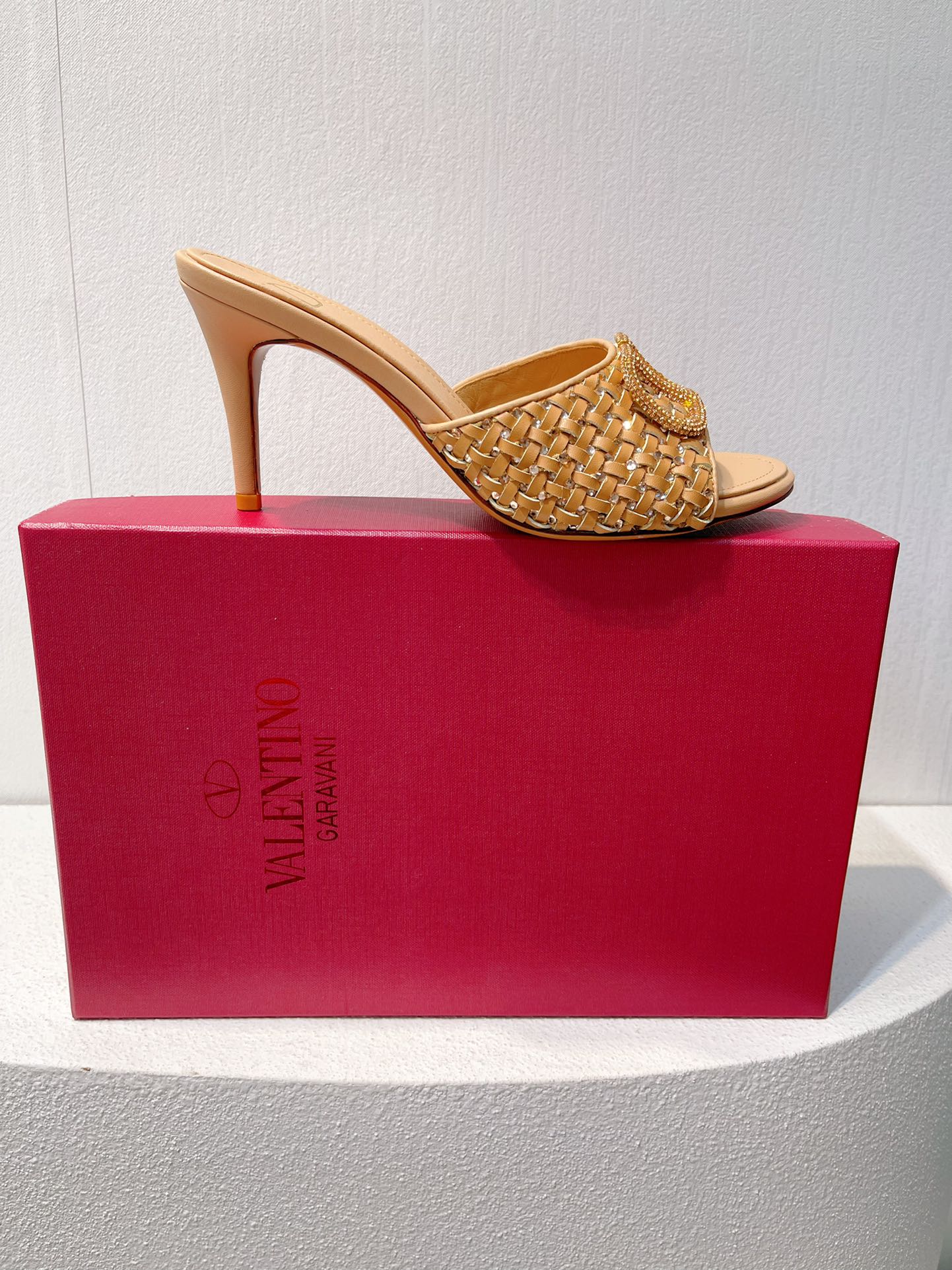 VT High Heeled Sandals Pure Brown Sheepskin 292789