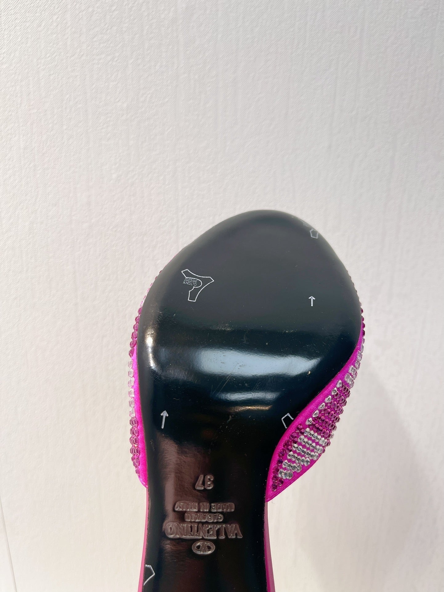 VT High Heeled Sandals Fuchsia Pink Sheepskin 292836