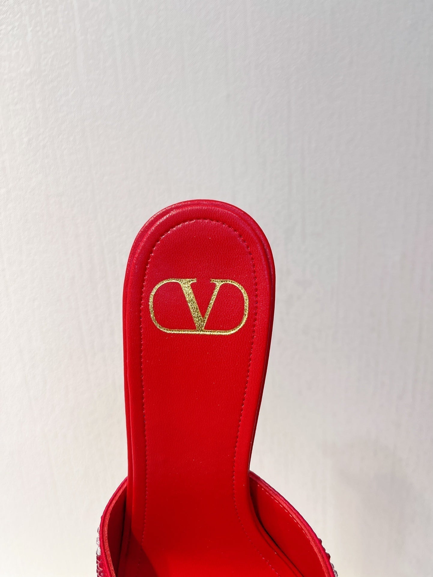 VT High Heeled Sandals Cherry Red  Sheepskin 292838