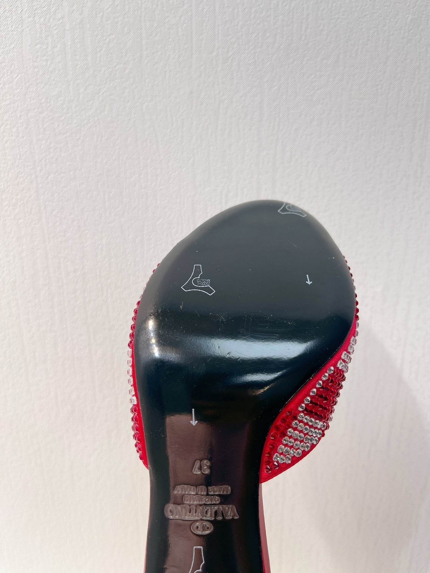 VT High Heeled Sandals Cherry Red  Sheepskin 292838