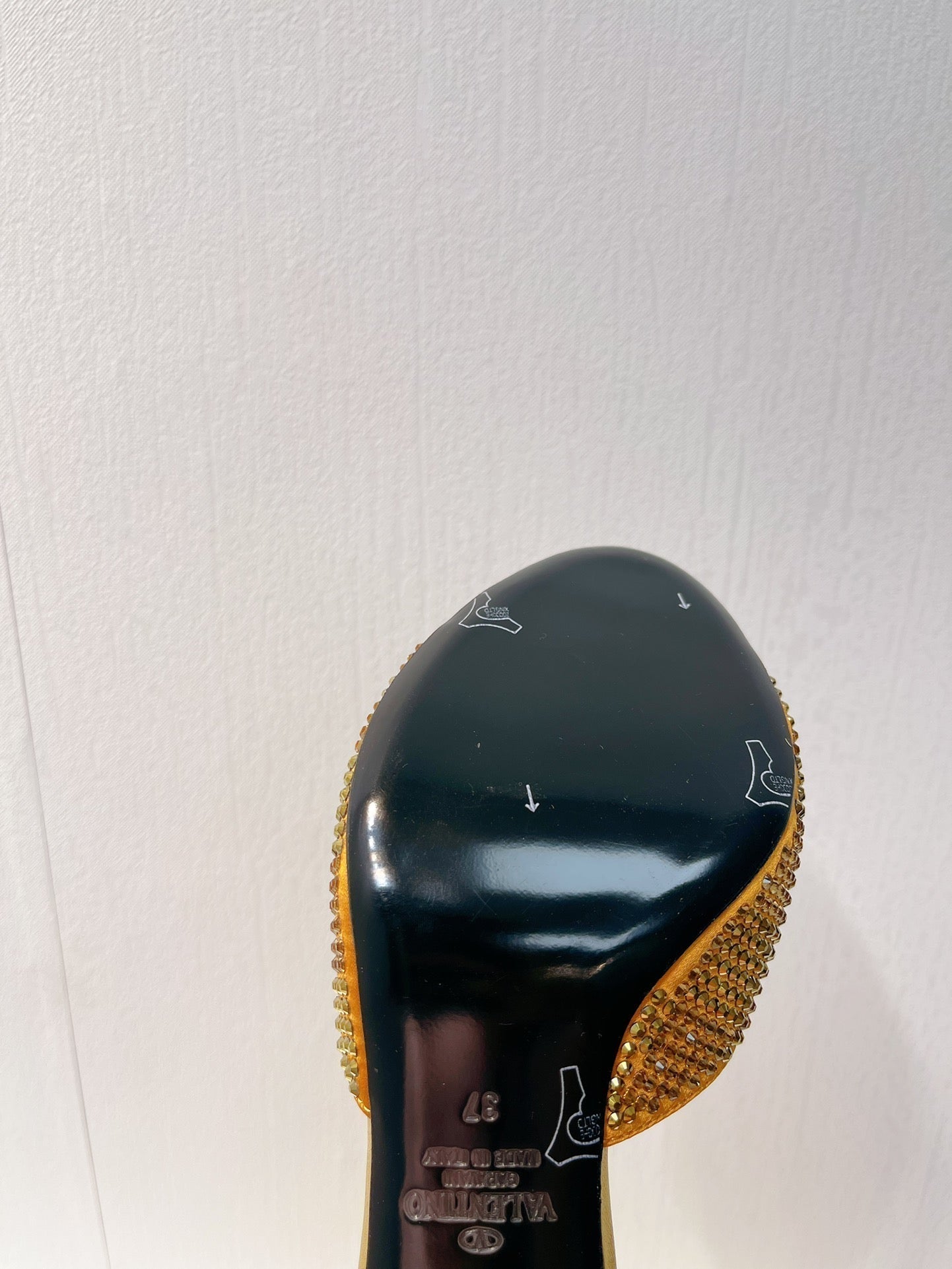 VT High Heeled Sandals Gold Sheepskin 292843