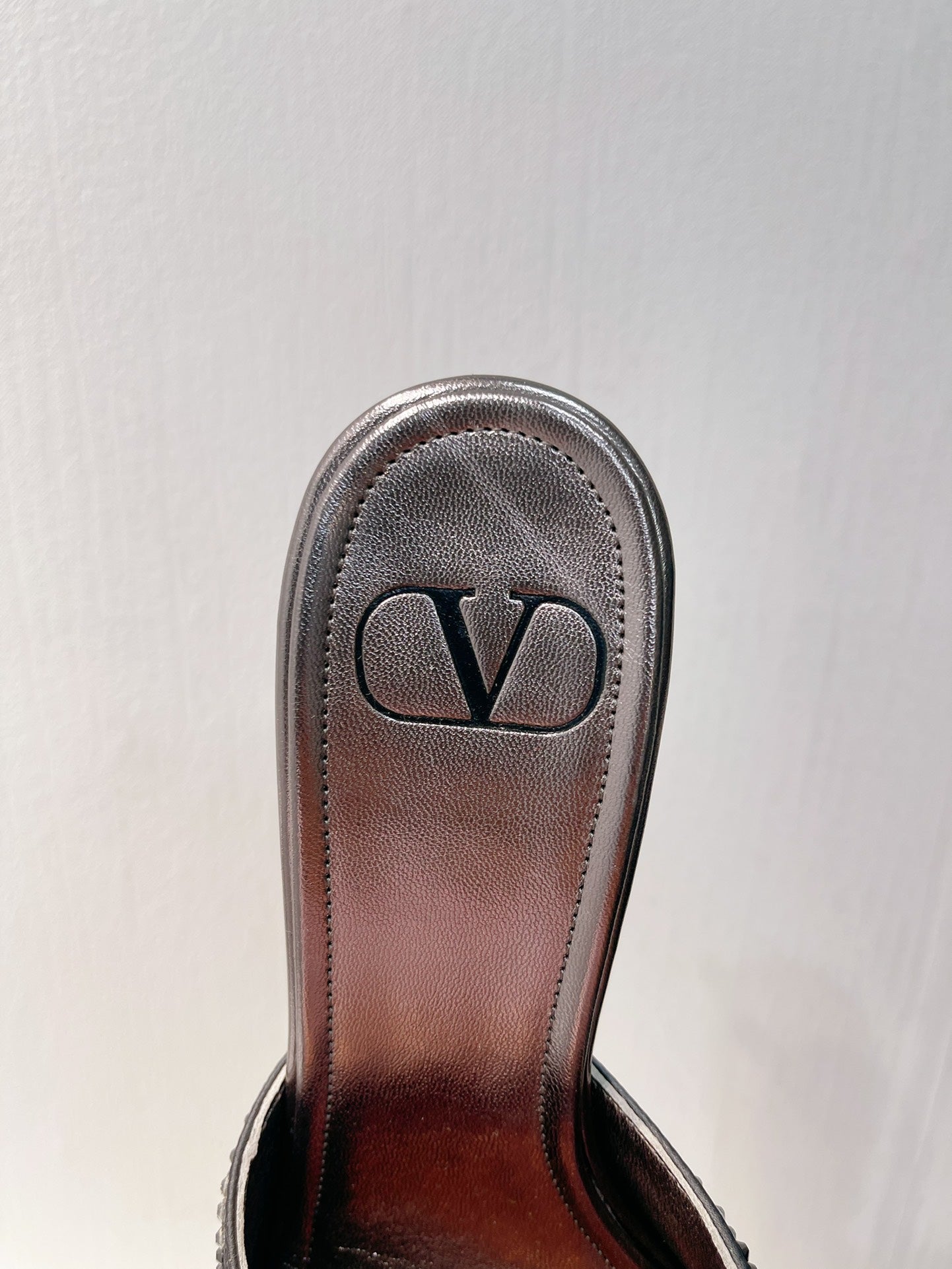 VT High Heeled Sandals Gray Sheepskin 292845