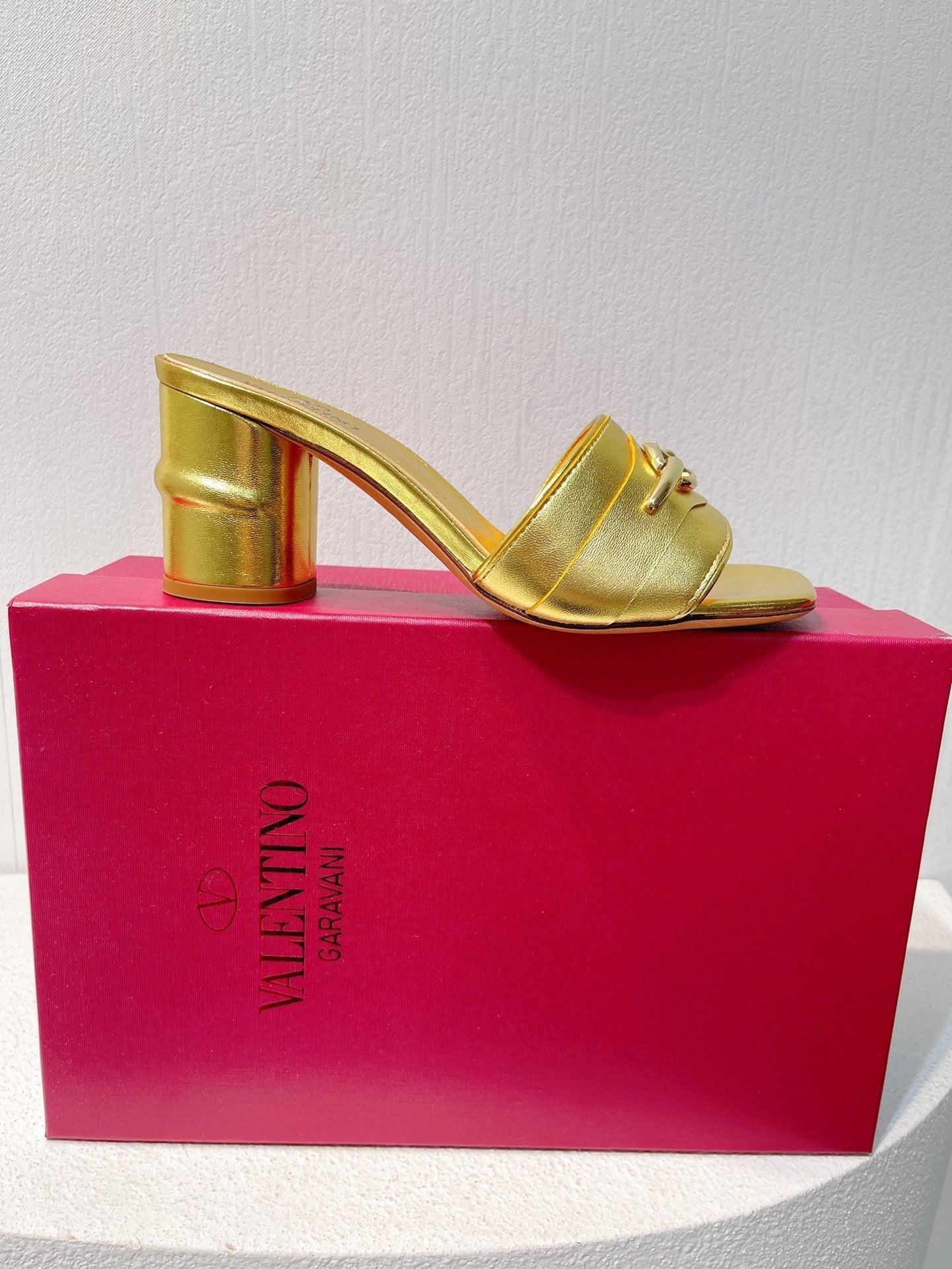 VT Leather Mules Gold Cowhide 292873