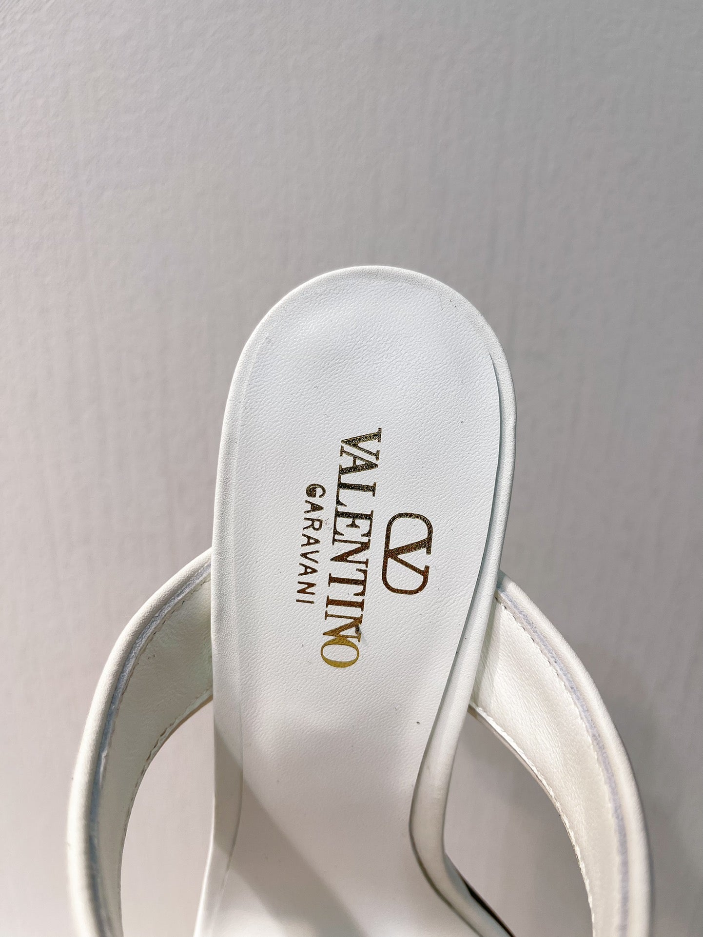 VT Heeled Sandal White Cowhide 292878