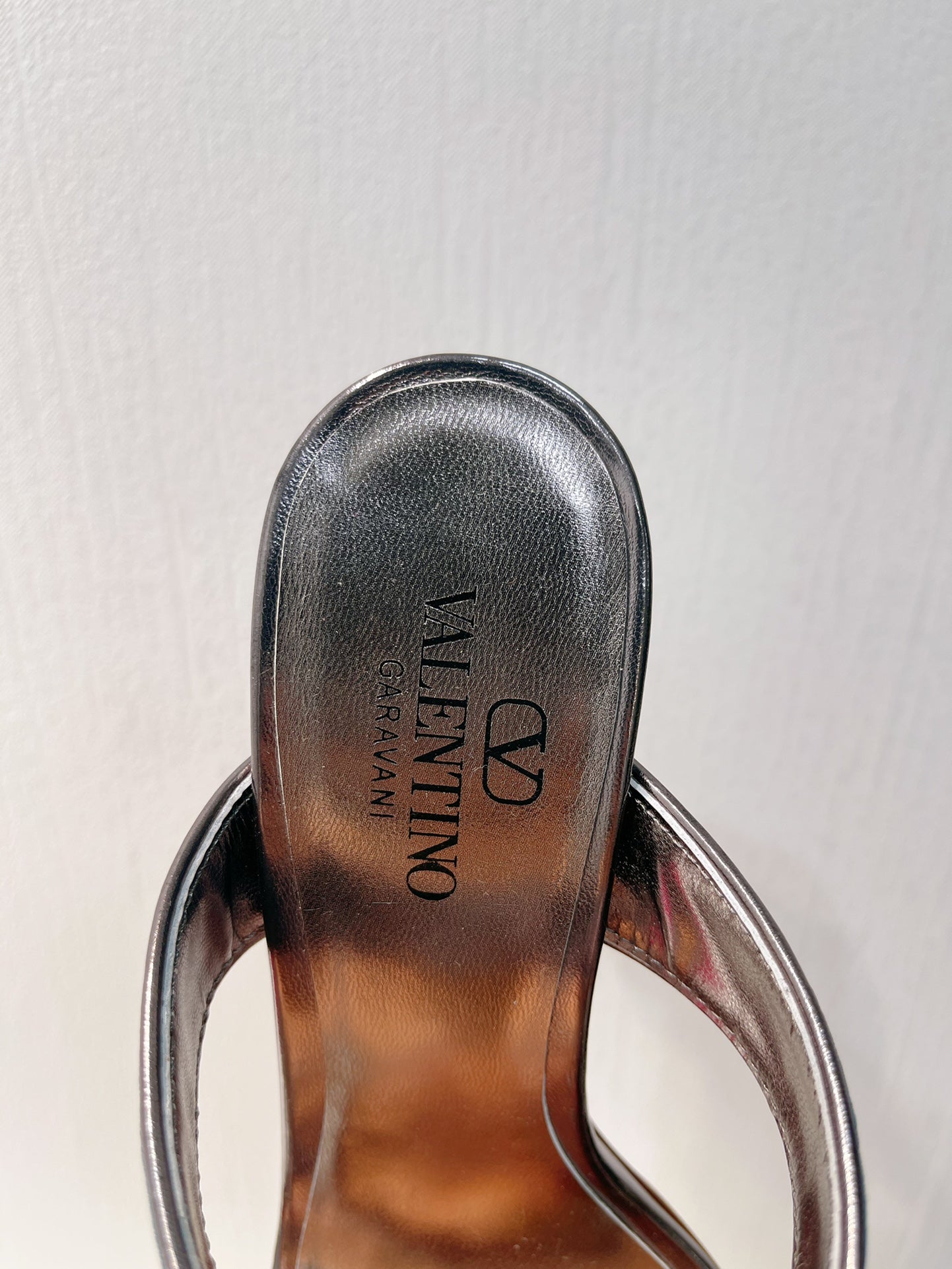 VT Heeled Sandal Gray Cowhide 292884