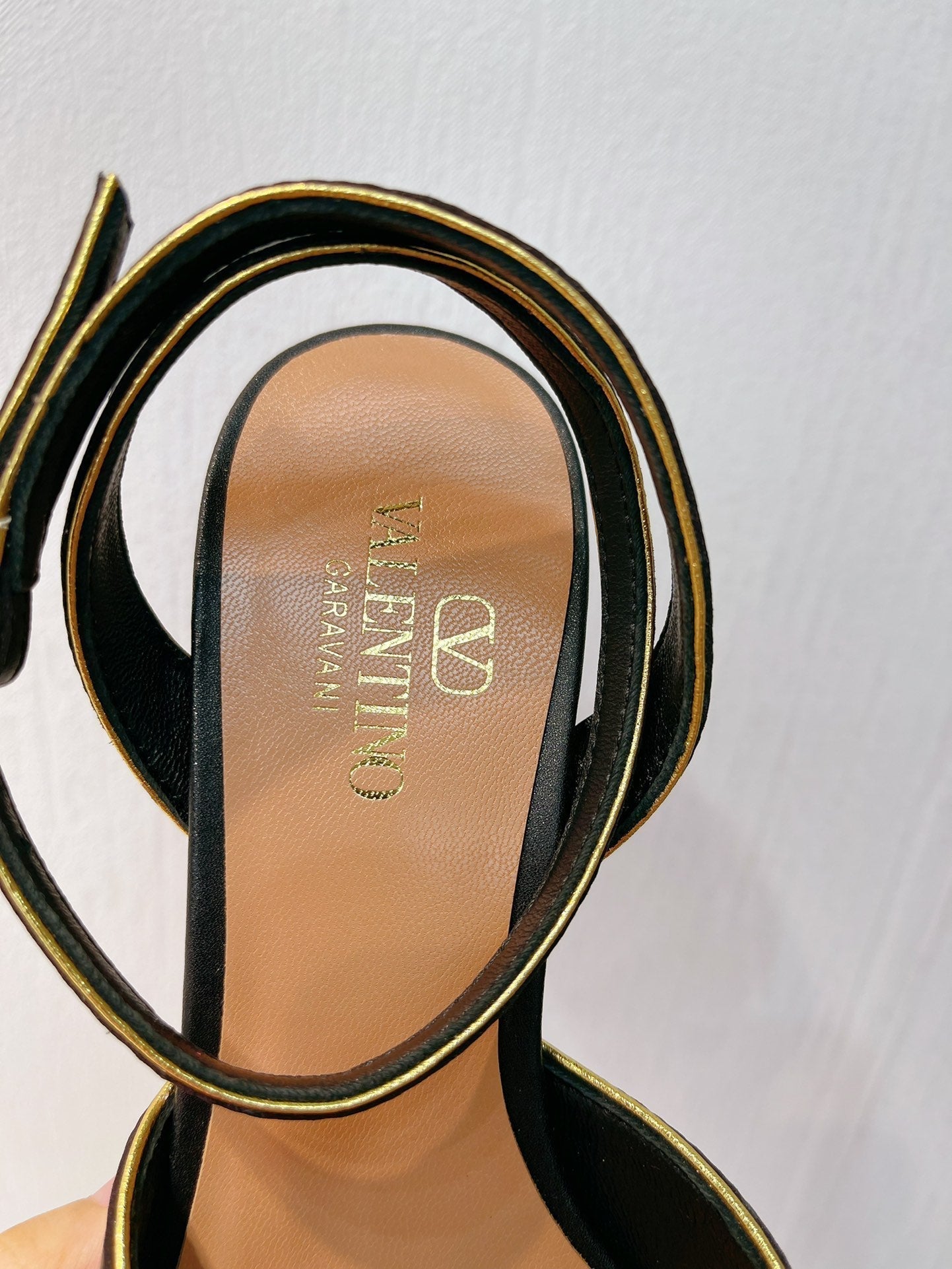 VT Sandals Heels  70mm Black Cowhide 292777