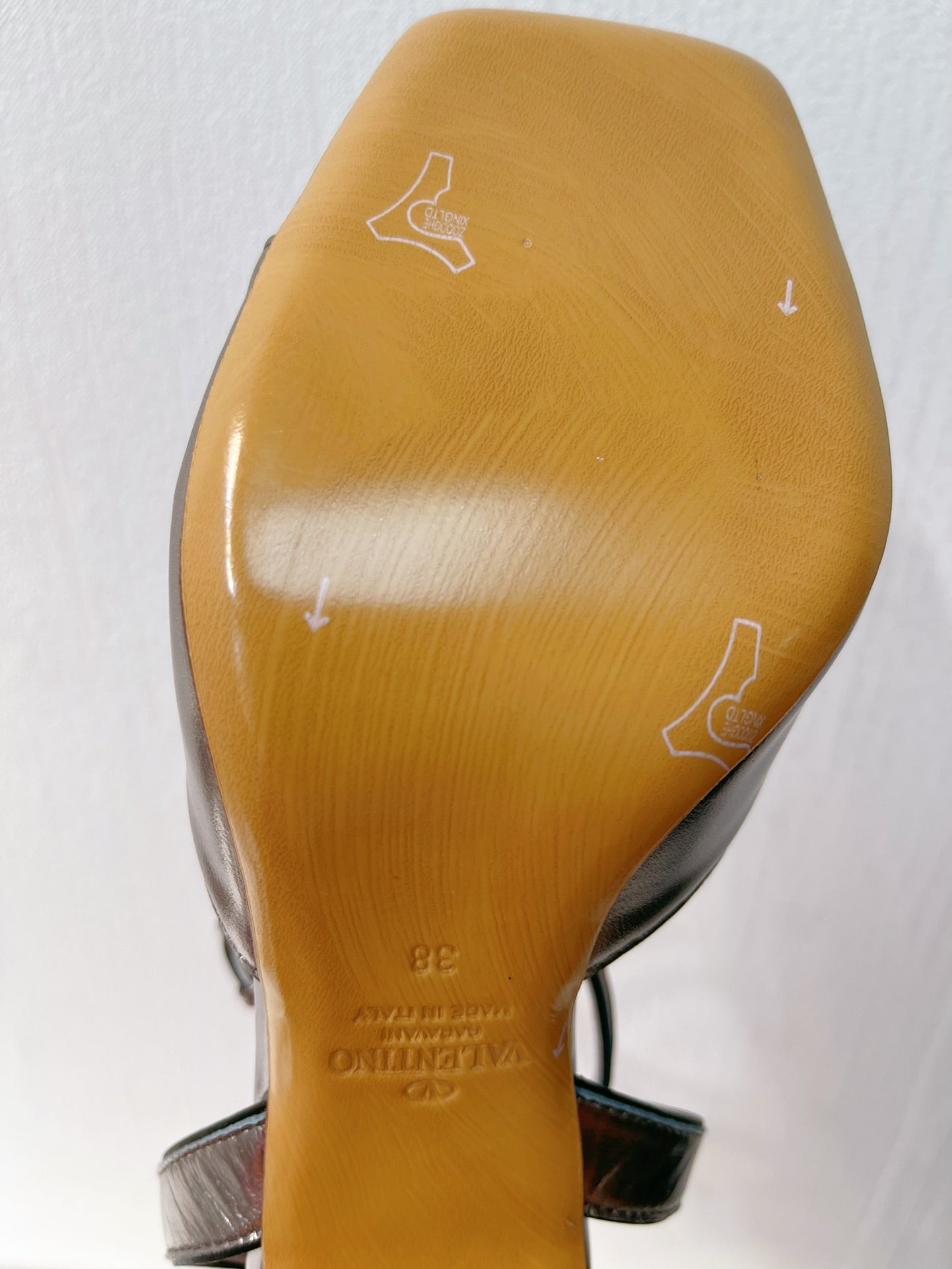 VT Sandals Heels 70mm Gray Cowhide 292786