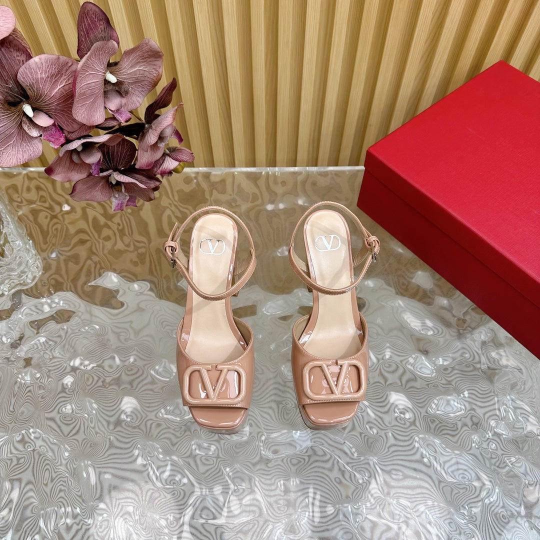 VT High Heels Sandals 110mm Nude Calfskin 286480