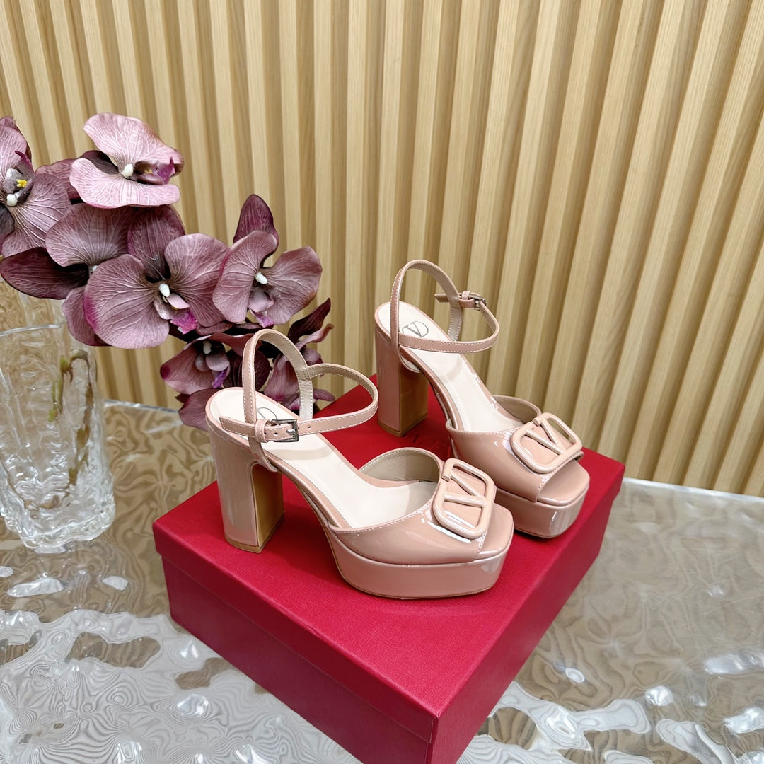 VT High Heels Sandals 110mm Nude Calfskin 286480