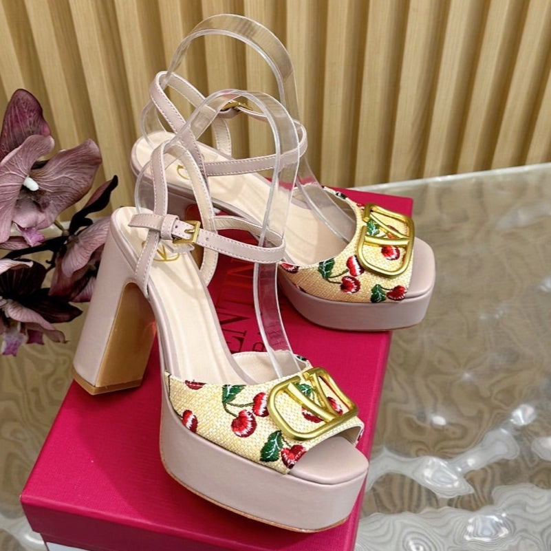 VT 2025 High Heels Sandals 110mm Nude Calfskin 286487
