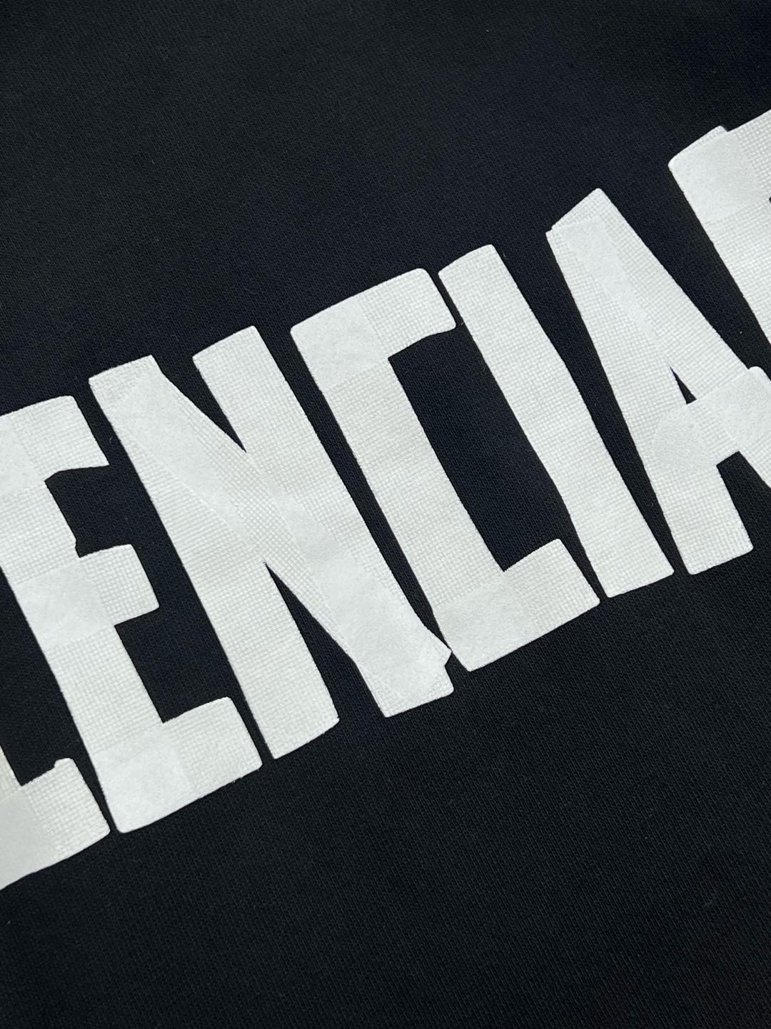 Balenciaga 25 Hoodie Black Cotton 0034