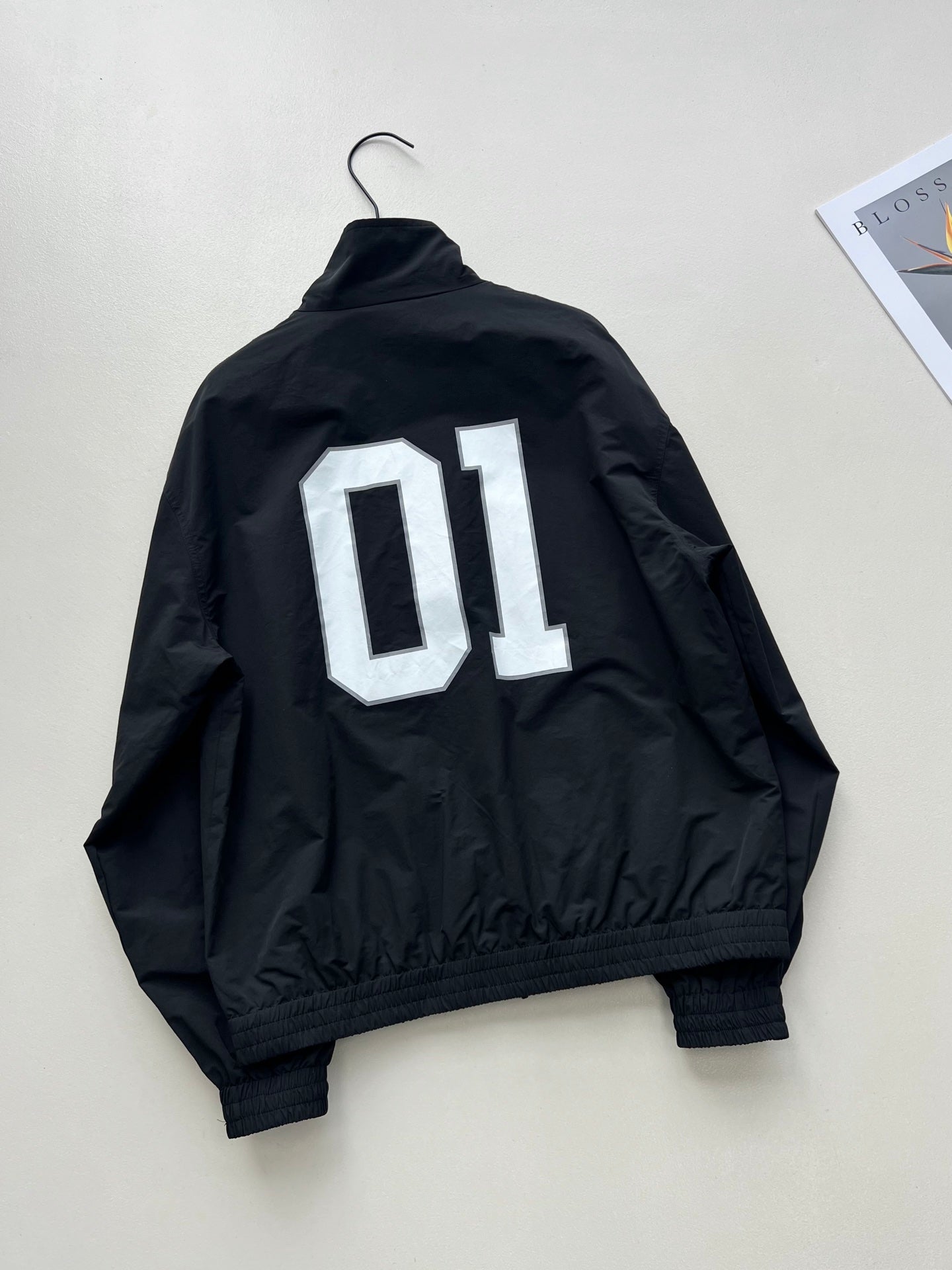 Balenciaga 25 Football Jacket Black Polyester 0038