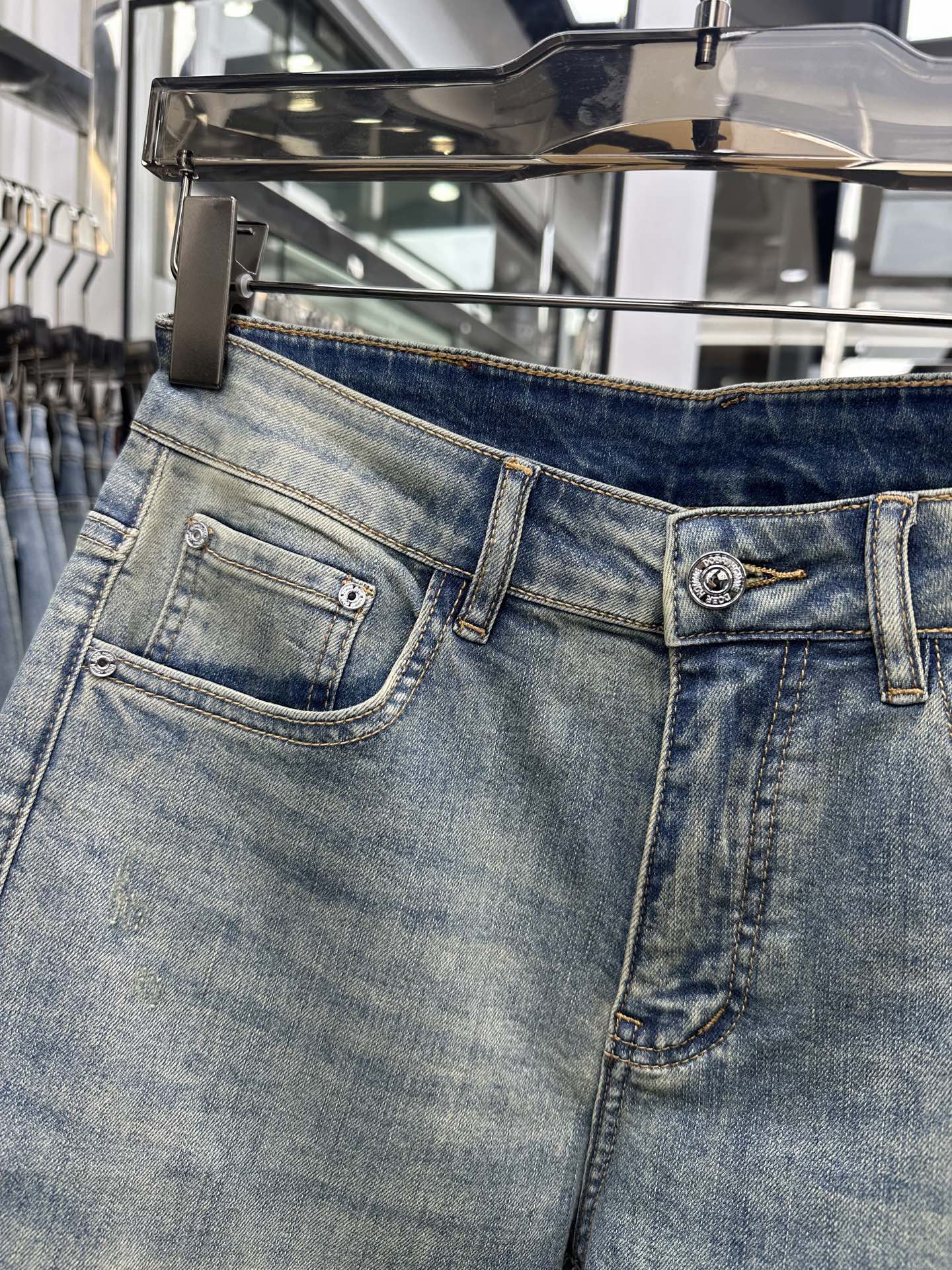 CD 2026 Pants Jeans Blue Denim Fabric 317772