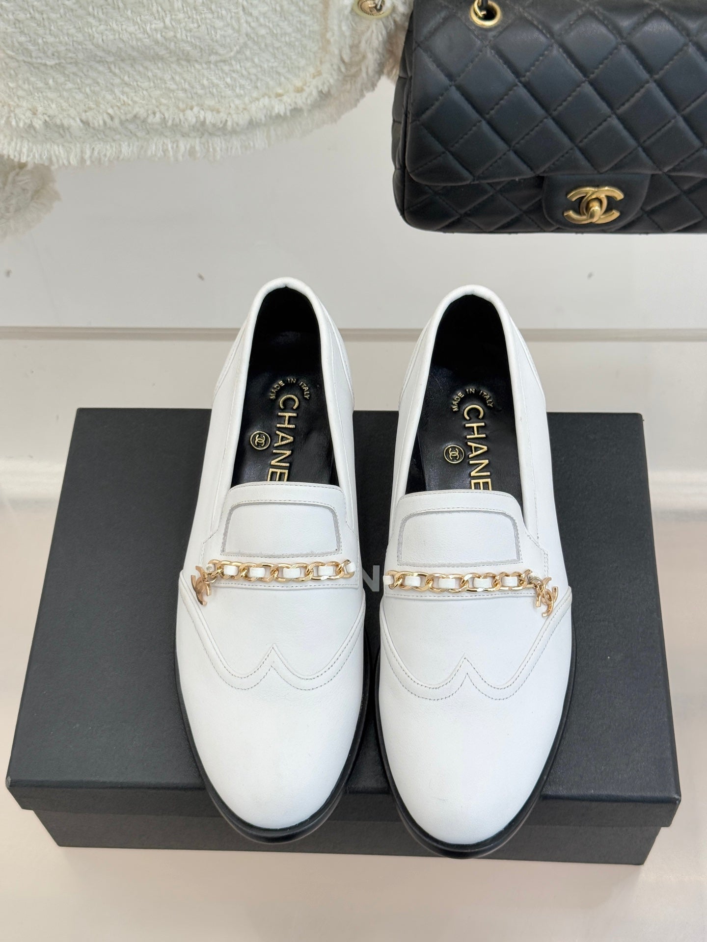 CC 26 Loafer White Calfskin 610017