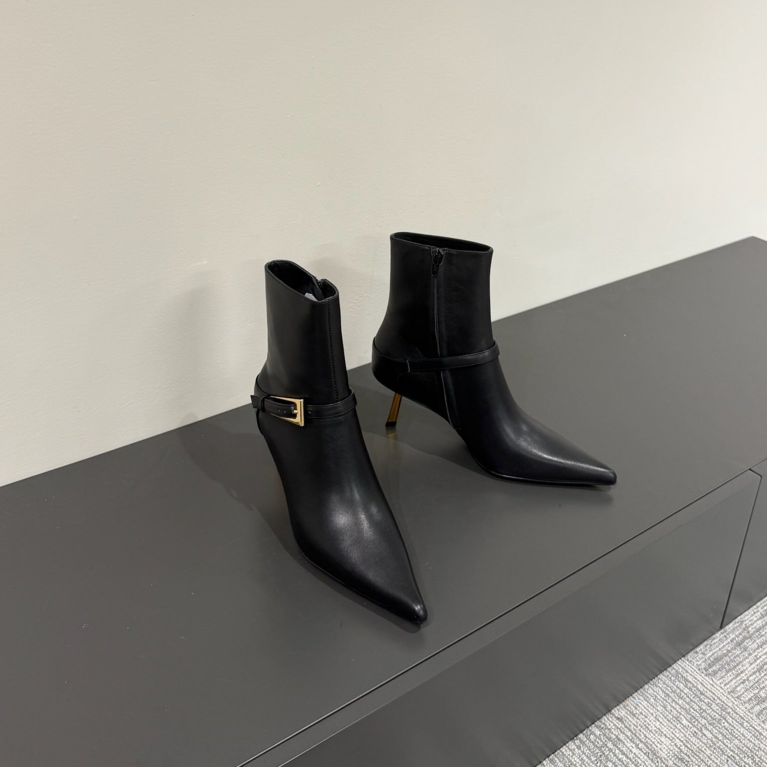 LEE BOOTS IN BLACK SMOOTH CALFSKIN