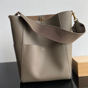 SANGLE SEAU BUCKET 33 BAG PEANUT BROWN CALFSKIN