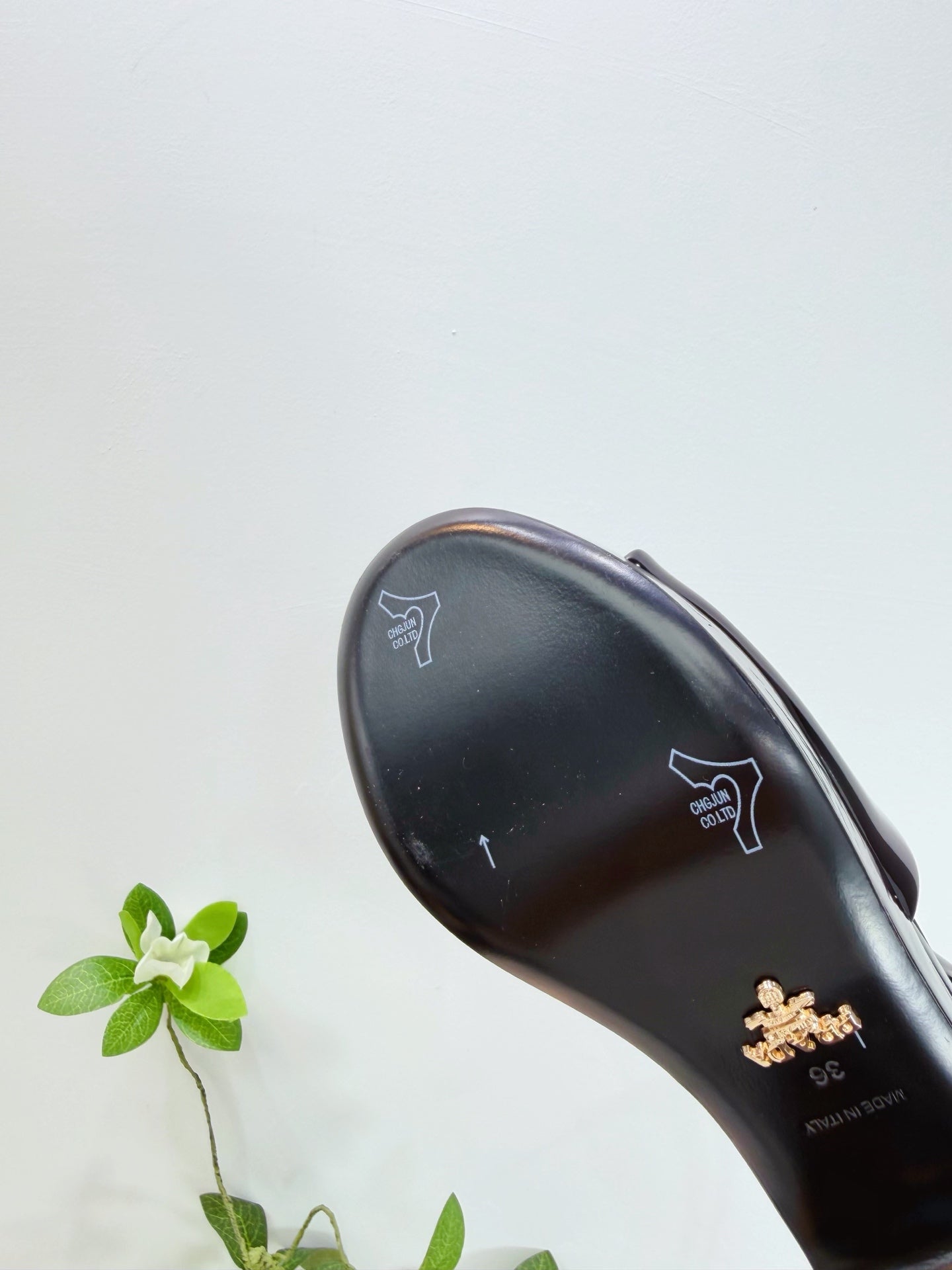 PRA 26SS Platform Sandals 75 Black Patent Leather 592383