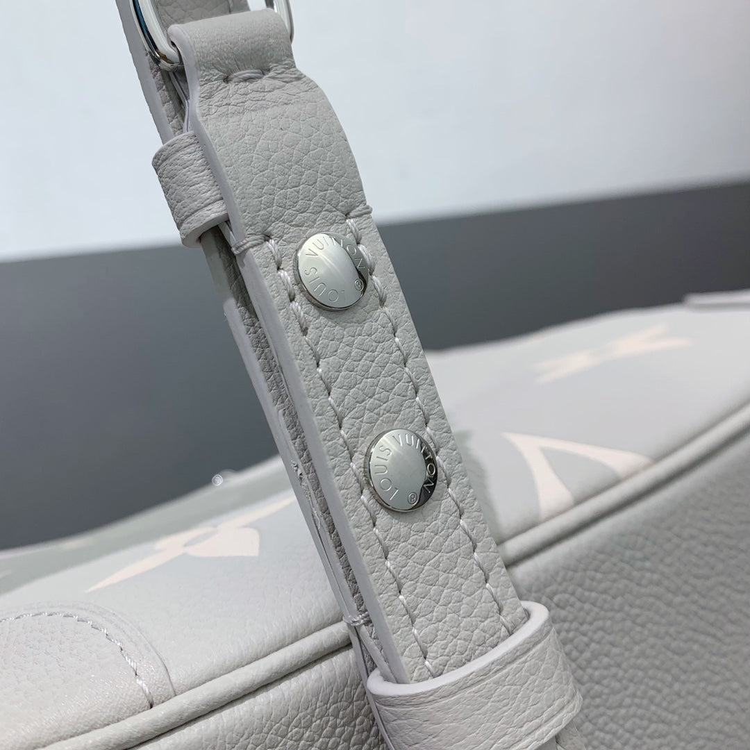 LV Boulogne Brume Gray Monogram Cowhide 205491