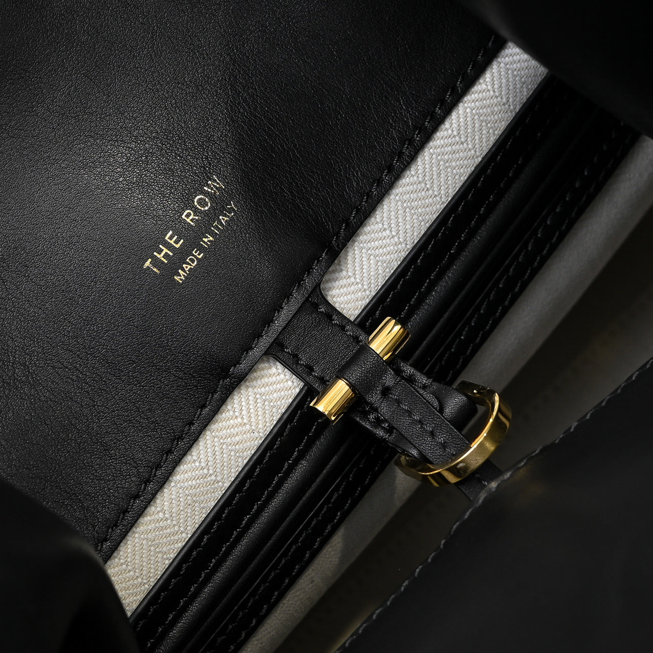 The Row Margaux 15 38cm Tote Bag In Calfskin