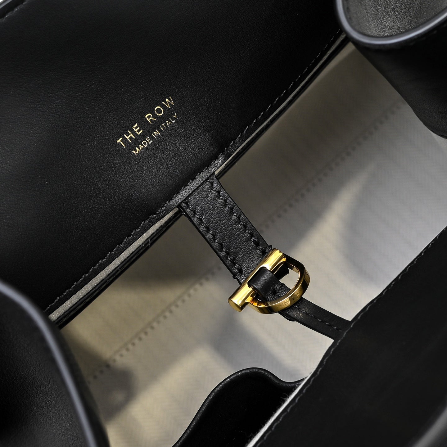 The Row Margaux 12 32cm Tote Bag In Calfskin