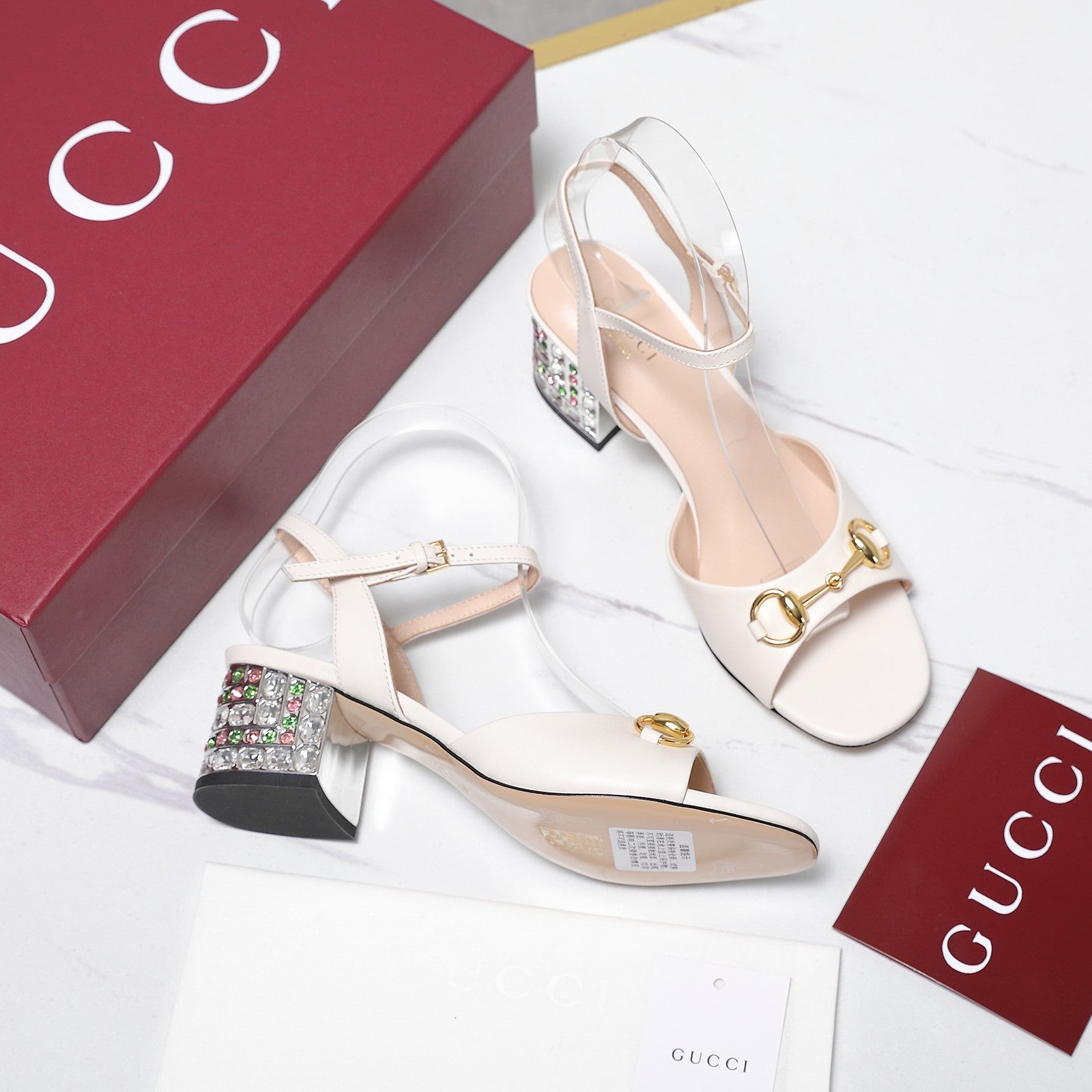 GG 26ss Sandals 55 White Beige Sheepskin 601094