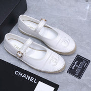 Chanel 2026 Mary Jane Shoes White Sheepskin 758383