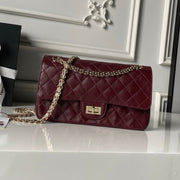 Chanel 2026 2.55 Bag 24cm Burgundy Calfskin 367736
