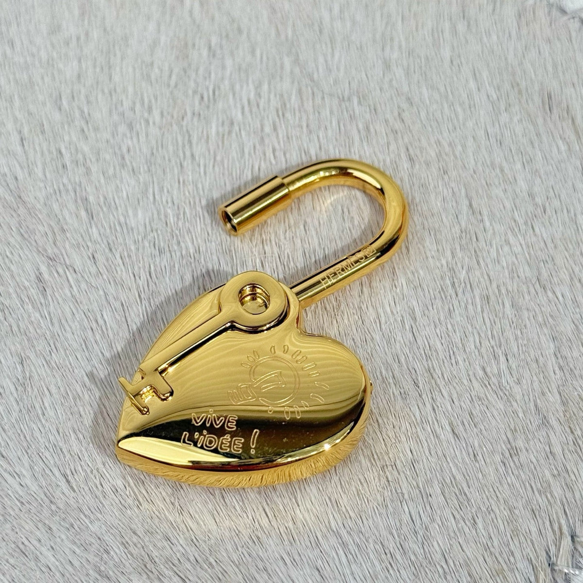 HM Heart-shaped Lock Bag Charm