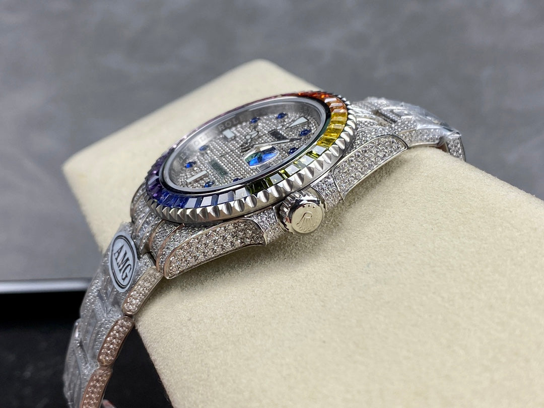 Rolex Submariner Date Rainbow Full Diamond