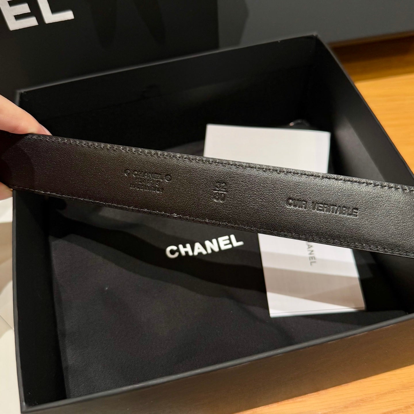 Chanel 2026 Quilted Belt 30mm Sheepskin