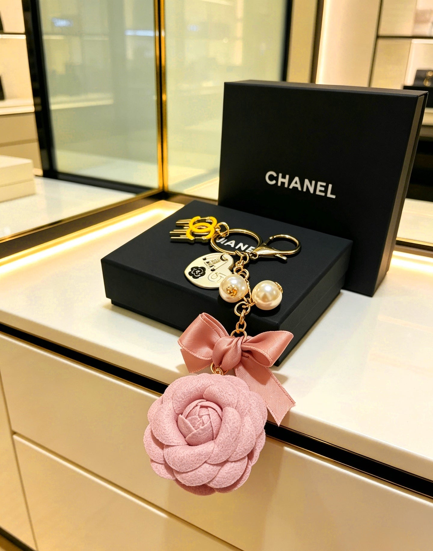 Chanel Camellia Flower Charm