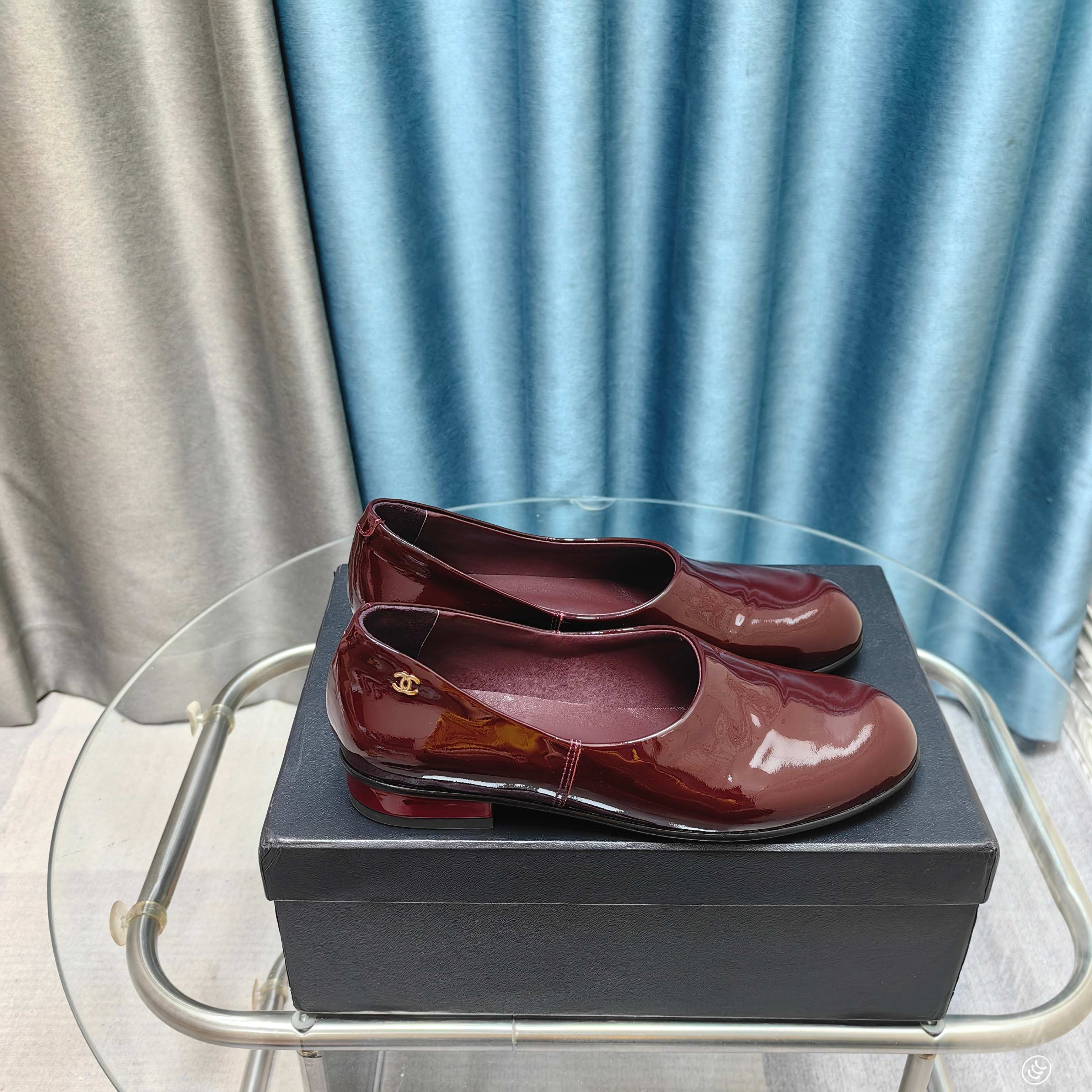 CC 25C Loafer Burgundy Patent Calfskin
